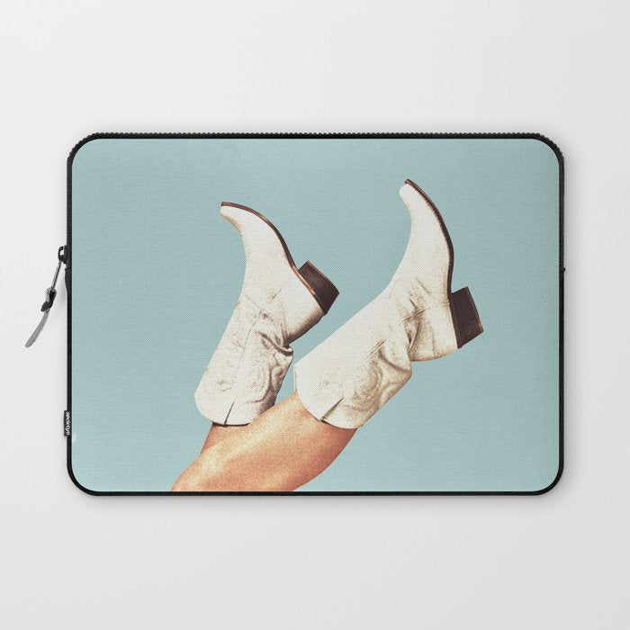 These Boots - Blue Laptop Sleeve Gallery Image 1