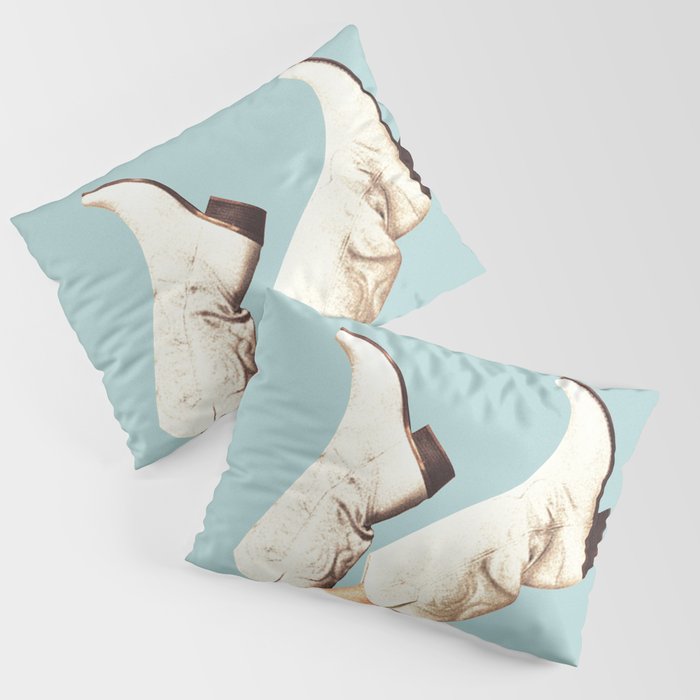 These Boots - Blue Pillow Sham Gallery Image 3