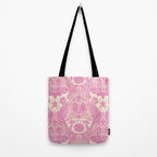 Gothic Halloween Damask - primrose and cream  Tote Bag Gallery Image 2