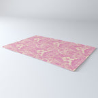 Gothic Halloween Damask - primrose and cream  Rug Gallery Image 3