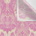 Gothic Halloween Damask - primrose and cream  Wall Tapestry Gallery Image 3