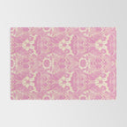 Gothic Halloween Damask - primrose and cream  Rug Gallery Image 2