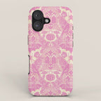 Gothic Halloween Damask - primrose and cream  iPhone Case Gallery Image 1