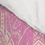 Gothic Halloween Damask - primrose and cream  Comforter Gallery Image 4