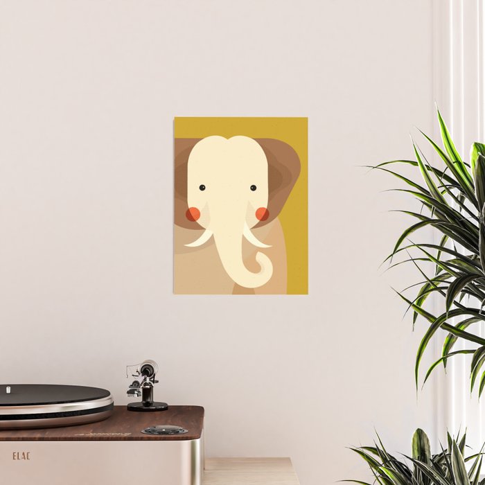 Elephant, Animal Portrait Poster Gallery Image 2