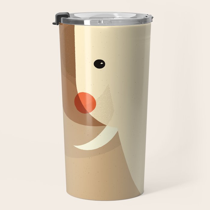 Elephant, Animal Portrait Travel Mug Gallery Image 3