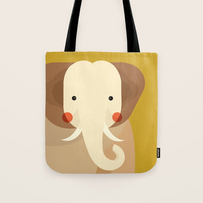 Elephant, Animal Portrait Tote Bag Gallery Image 1