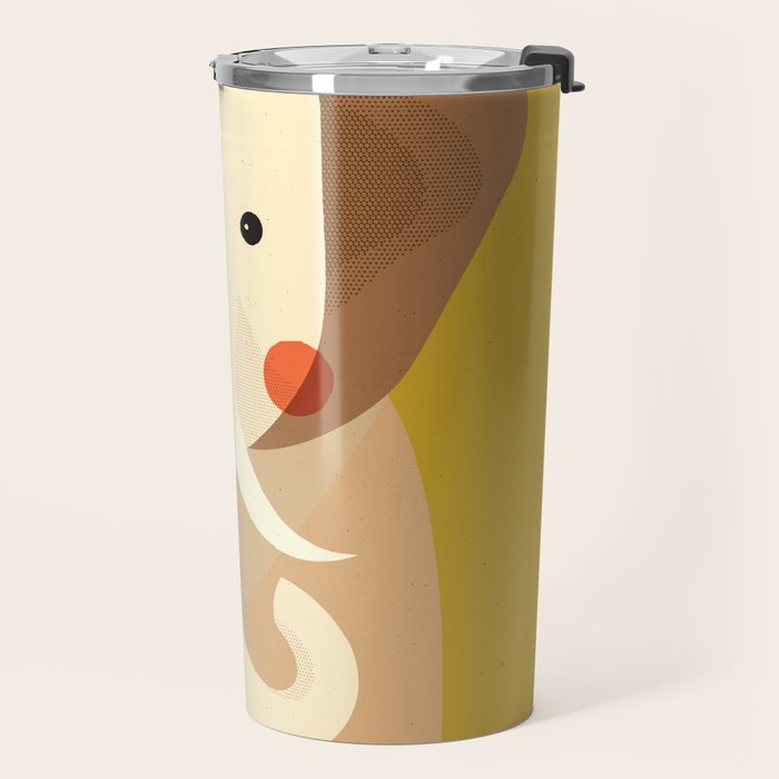 Elephant, Animal Portrait Travel Mug Gallery Image 2
