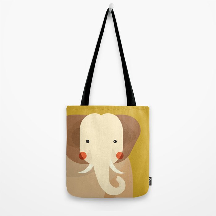 Elephant, Animal Portrait Tote Bag Gallery Image 2