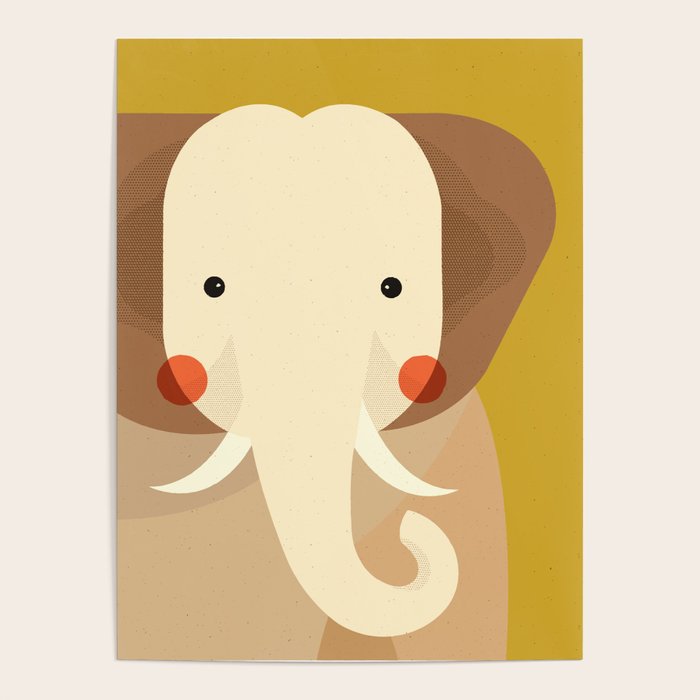 Elephant, Animal Portrait Poster Gallery Image 4