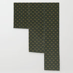 Retro Art Deco Pattern Gold On Green Velvet Wallpaper Gallery Image 3