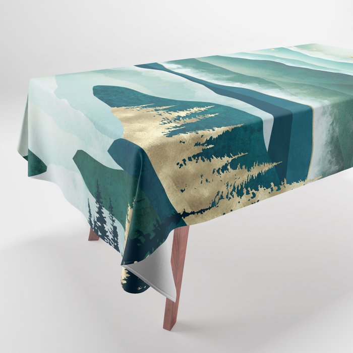 Misty Lake Tablecloth Gallery Image 1