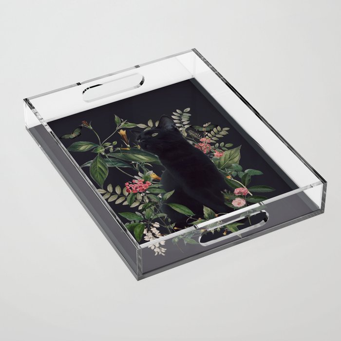 Garden Cat Acrylic Tray Gallery Image 1