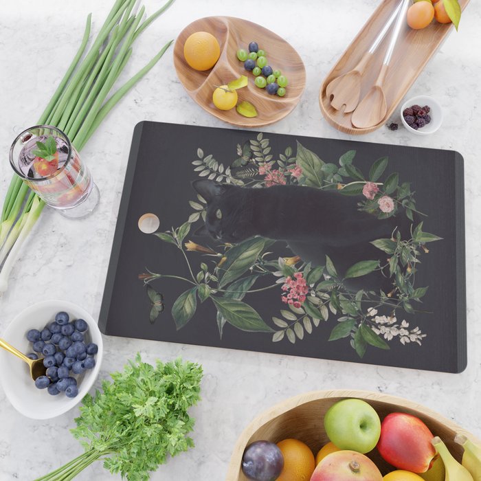 Garden Cat Cutting Board Gallery Image 2