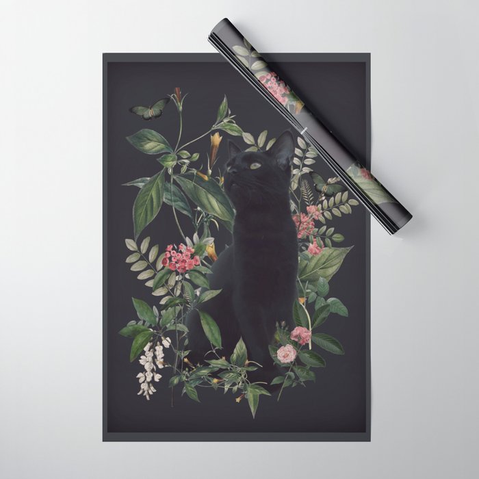 Garden Cat Wrapping Paper Gallery Image 1