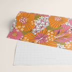 Bold Hibiscus in Retro Eclectic Wrapping Paper Gallery Image 2