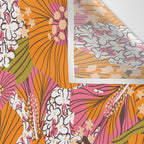 Bold Hibiscus in Retro Eclectic Wall Tapestry Gallery Image 3