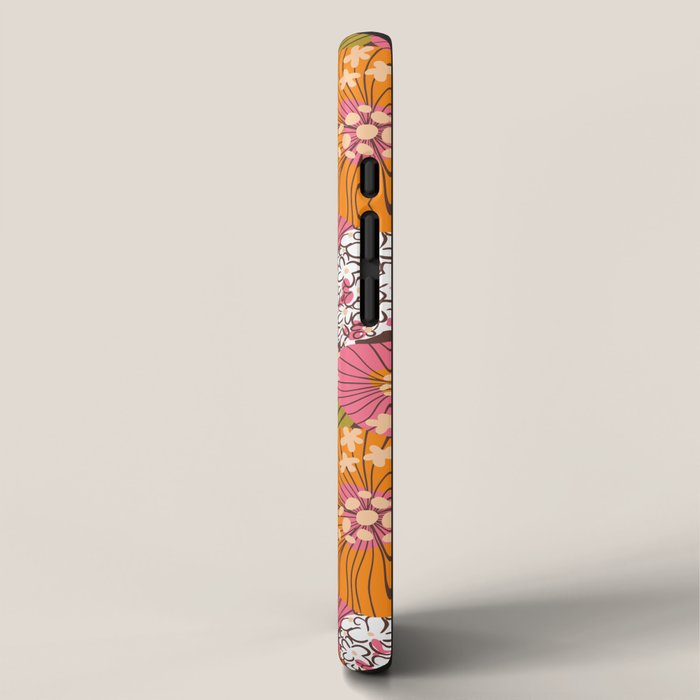 Bold Hibiscus in Retro Eclectic iPhone Case Gallery Image 2