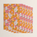 Bold Hibiscus in Retro Eclectic Wrapping Paper Gallery Image 3