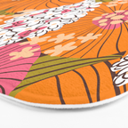 Bold Hibiscus in Retro Eclectic Bath Mat Gallery Image 3