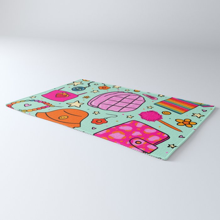 90's Things Print Rug Gallery Image 3