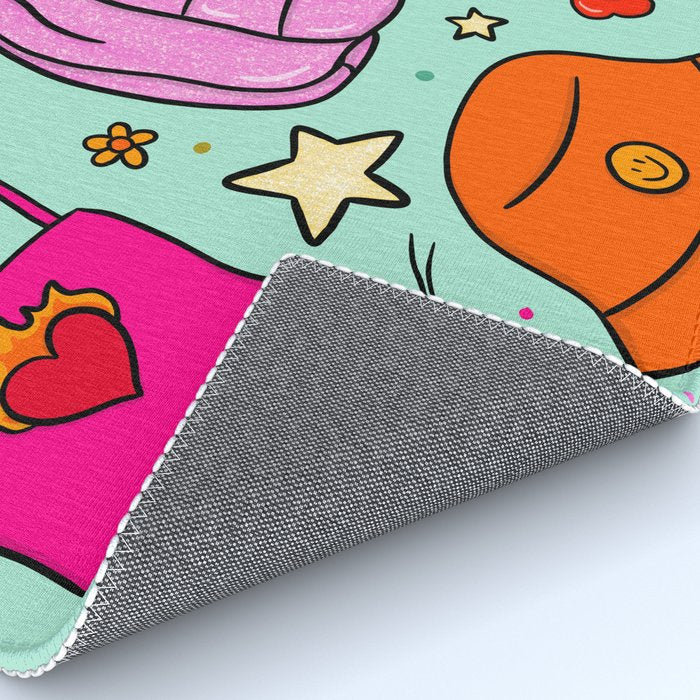 90's Things Print Rug Gallery Image 4