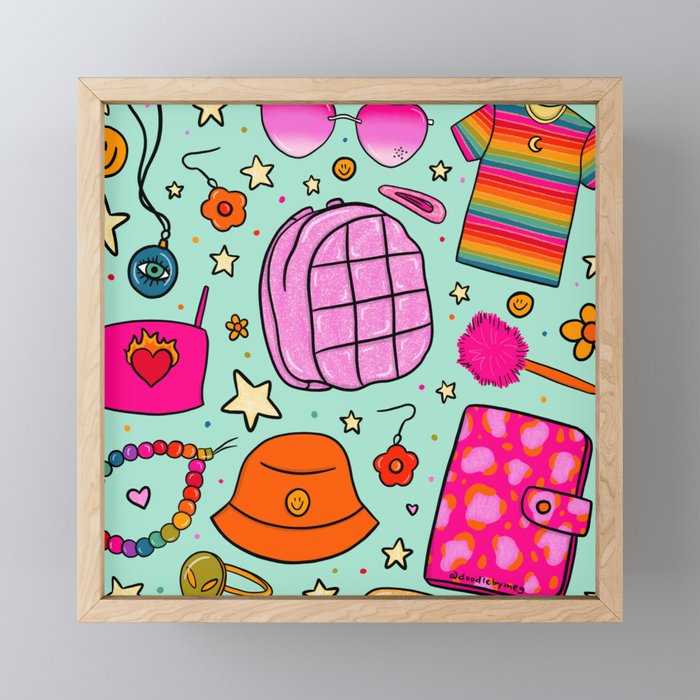 90's Things Print Mini Art Print Gallery Image 1