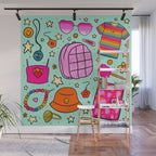 90's Things Print Wall Mural Gallery Image 1