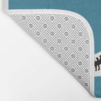 T-Rex Dinosaur Fossil / Skeleton in blue Bath Mat Gallery Image 2