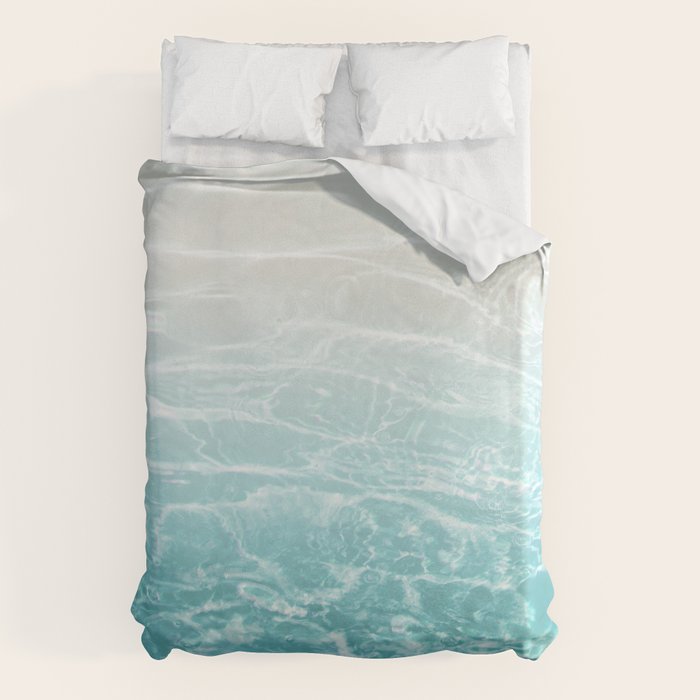 Soft Blue Gray Ocean Dream #1 #water #decor #art #society6 Duvet Cover Gallery Image 1