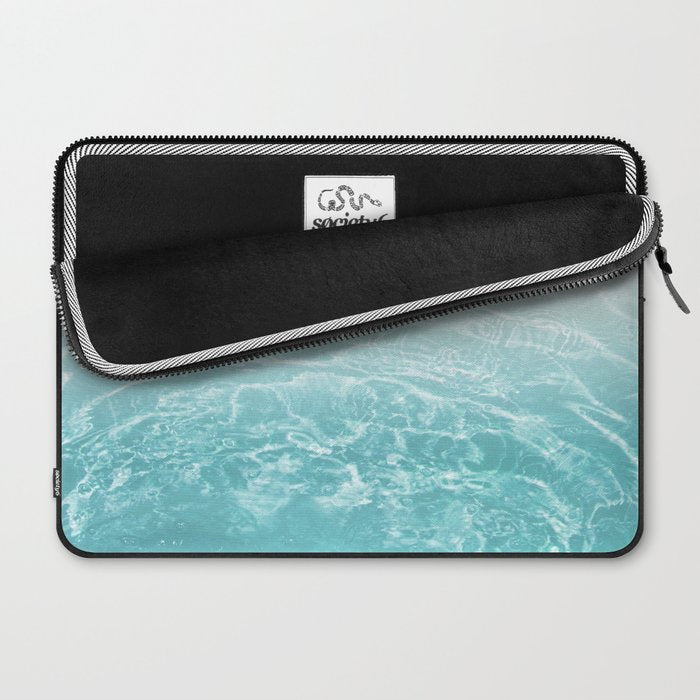 Soft Blue Gray Ocean Dream #1 #water #decor #art #society6 Laptop Sleeve Gallery Image 2