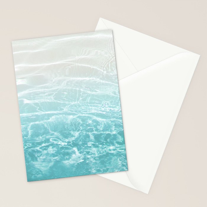 Soft Blue Gray Ocean Dream #1 #water #decor #art #society6 Stationery Card Gallery Image 2