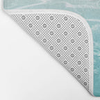 Soft Blue Gray Ocean Dream #1 #water #decor #art #society6 Bath Mat Gallery Image 2