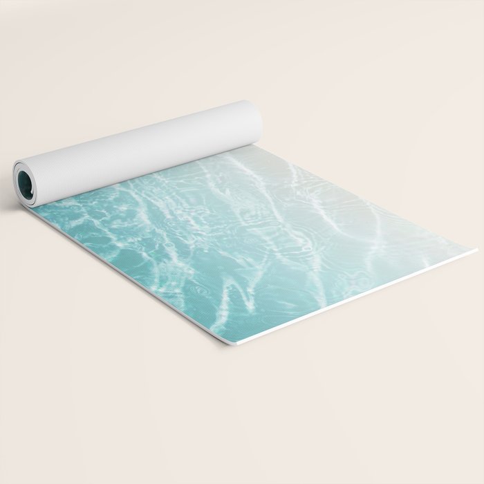 Soft Blue Gray Ocean Dream #1 #water #decor #art #society6 Yoga Mat Gallery Image 2