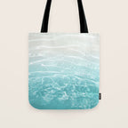 Soft Blue Gray Ocean Dream #1 #water #decor #art #society6 Tote Bag Gallery Image 1