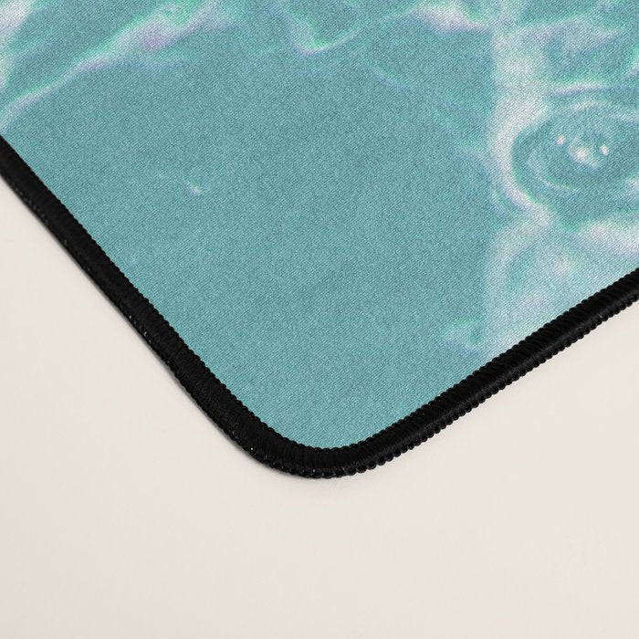 Soft Blue Gray Ocean Dream #1 #water #decor #art #society6 Desk Mat Gallery Image 4