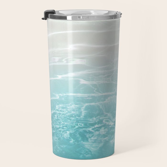Soft Blue Gray Ocean Dream #1 #water #decor #art #society6 Travel Mug Gallery Image 3