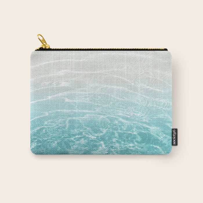 Soft Blue Gray Ocean Dream #1 #water #decor #art #society6 Carry All Pouch Gallery Image 1