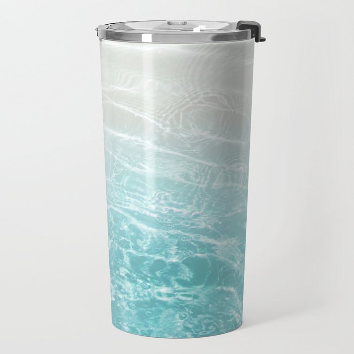 Soft Blue Gray Ocean Dream #1 #water #decor #art #society6 Travel Mug Gallery Image 2