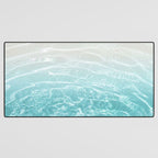 Soft Blue Gray Ocean Dream #1 #water #decor #art #society6 Desk Mat Gallery Image 3