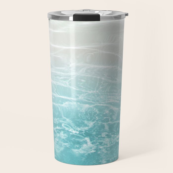 Soft Blue Gray Ocean Dream #1 #water #decor #art #society6 Travel Mug Gallery Image 1
