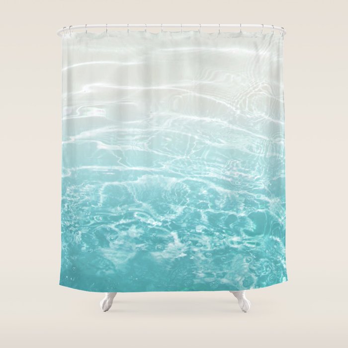 Soft Blue Gray Ocean Dream #1 #water #decor #art #society6 Shower Curtain Gallery Image 1