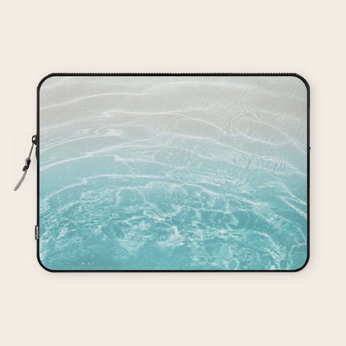 Soft Blue Gray Ocean Dream #1 #water #decor #art #society6 Laptop Sleeve Gallery Image 1