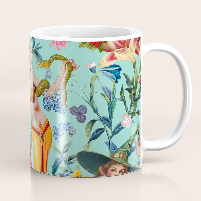 Floral and Pin-Up Girls V Coffee Mug Gallery Image 1