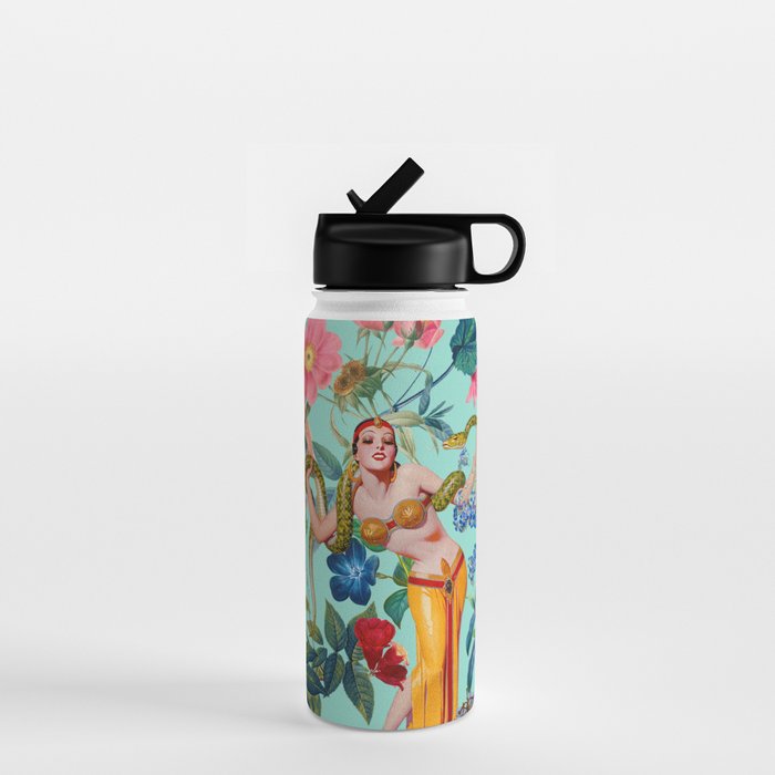 Floral and Pin-Up Girls V Water Bottle Gallery Image 1