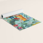 Floral and Pin-Up Girls V Yoga Mat Gallery Image 2