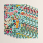 Floral and Pin-Up Girls V Wrapping Paper Gallery Image 3