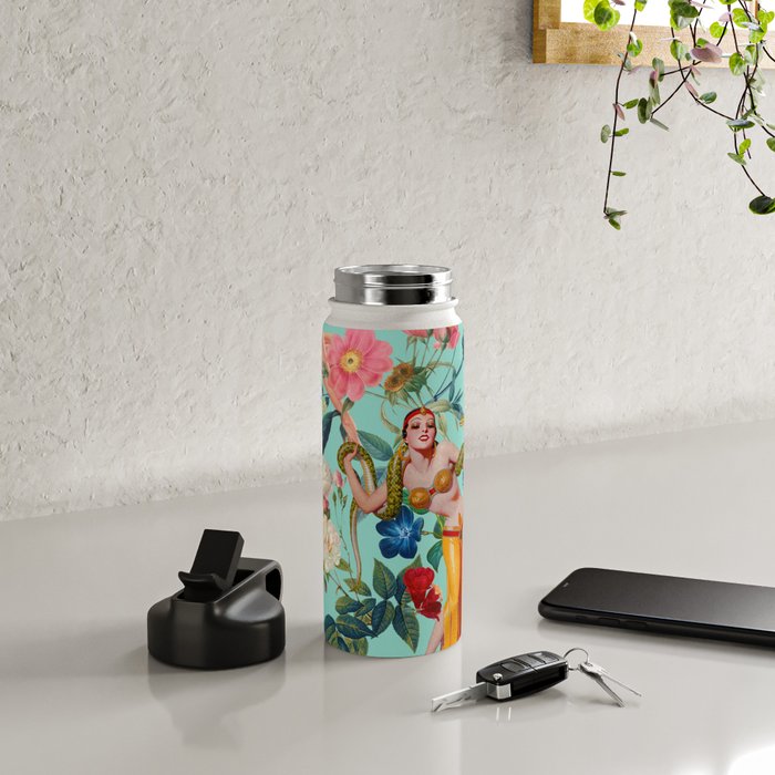 Floral and Pin-Up Girls V Water Bottle Gallery Image 4