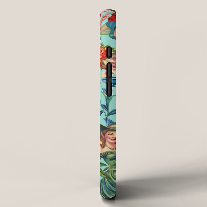Floral and Pin-Up Girls V iPhone Case Gallery Image 2