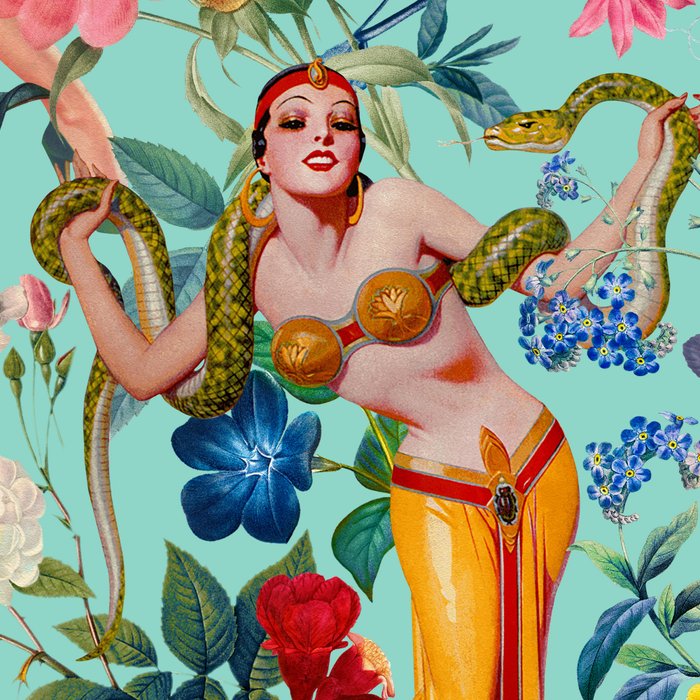 Floral and Pin-Up Girls V Coffee Mug Gallery Image 2